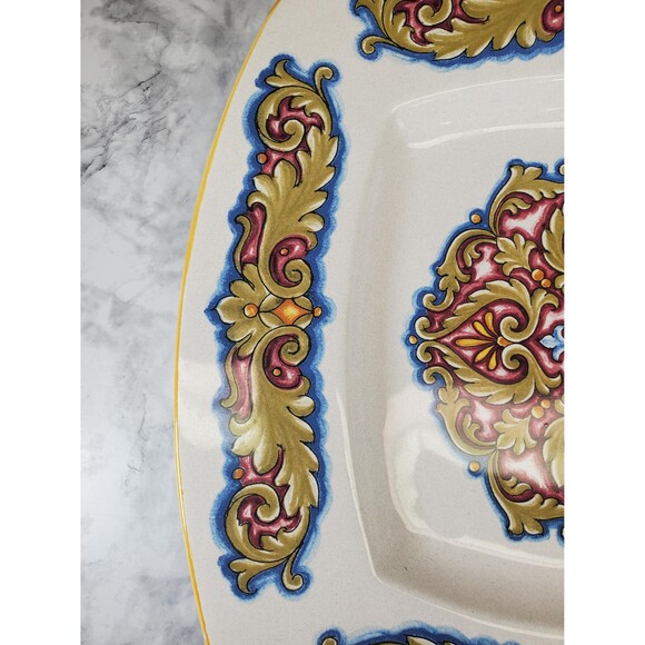 Vintage Deruta Ceramiche Square Platter, Handmade in Italy, Italian Pottery - Picture 5 of 6